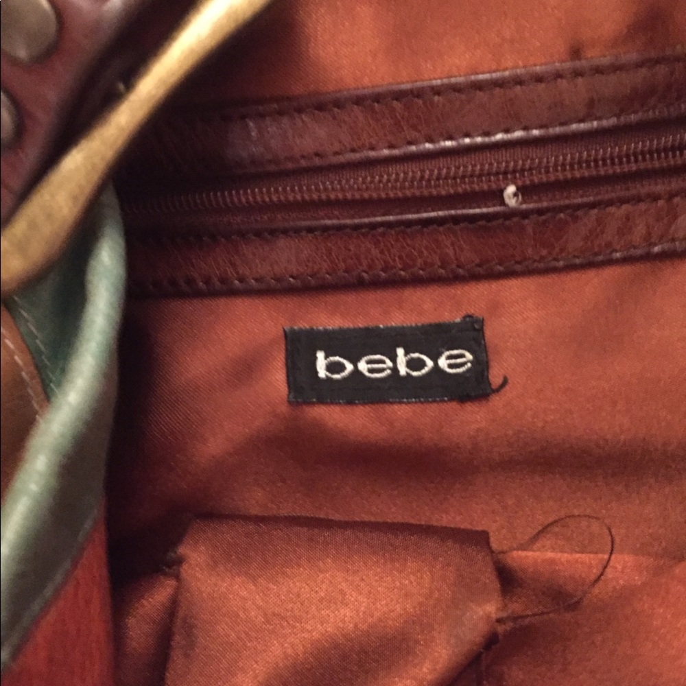 BEBE leather shoulder bag